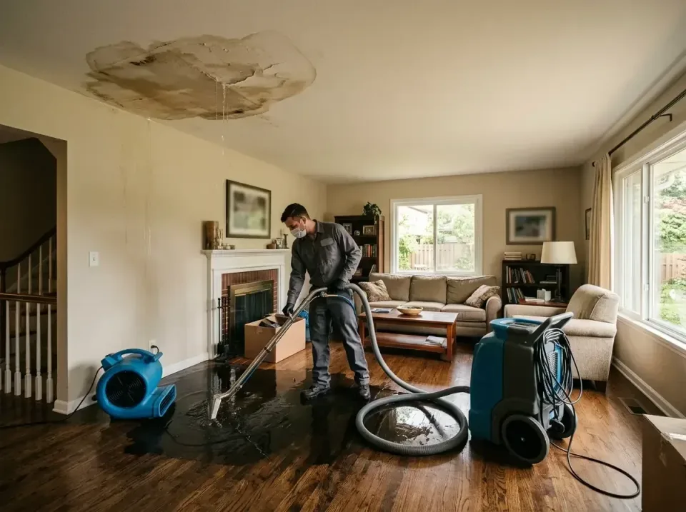 attic-pipe-burst-ceiling-drip-008 — frequently asked questions, Water Damage Restoration & Carpet Care in Rochester, MN